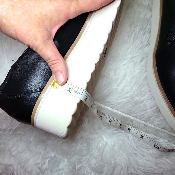 Dr.Scholls leather platform loafers, gently preloved!, sz.11 med. - Picture 9 of 9